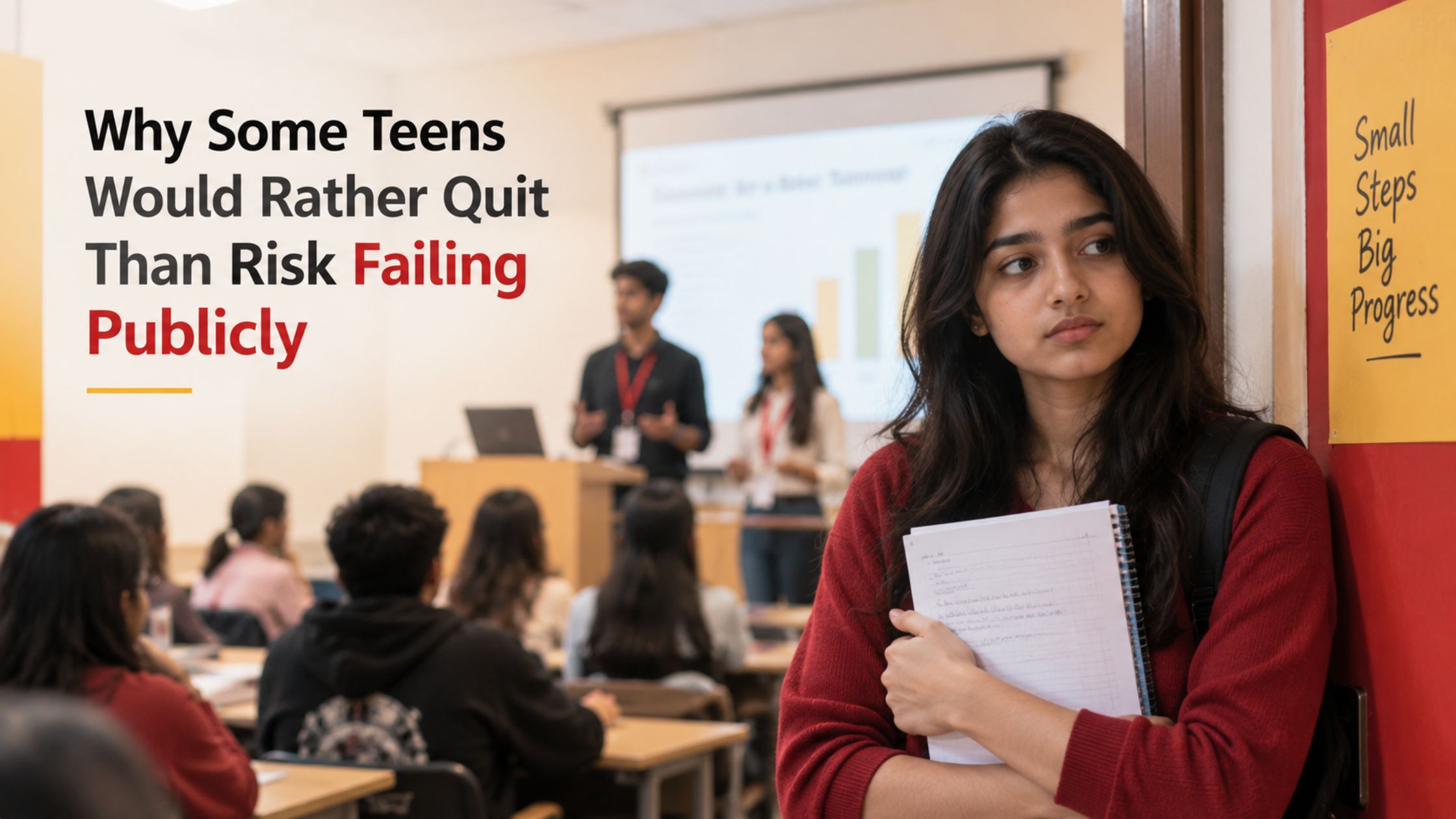 Why Some Teens Would Rather Quit Than Risk Failing Publicly