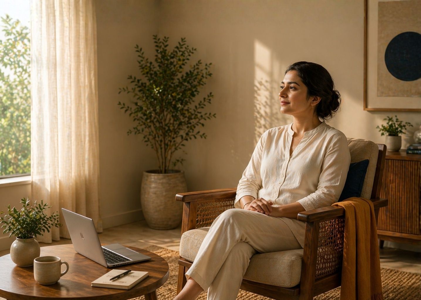 Calm therapy-inspired interior